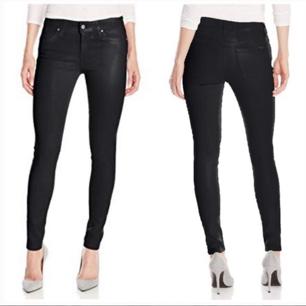 Joe’s Black Coated Skinny Jeans